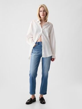 GAP High Rise Cheeky Straight Jeans size 8R / 29